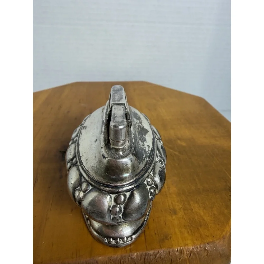Ronson Crown Vintage Tabletop Lighter Silver Plate Style‎ Mid Century Untested